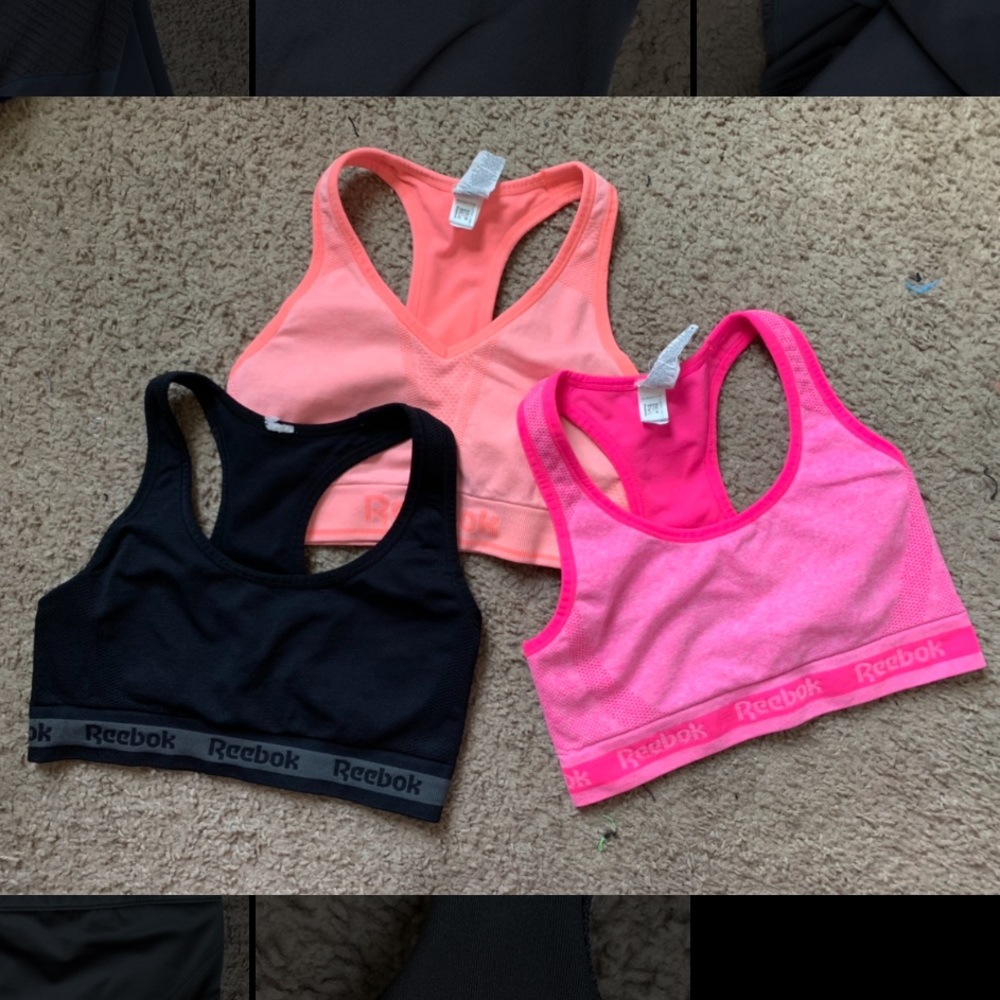 3 Reebok sports bras
